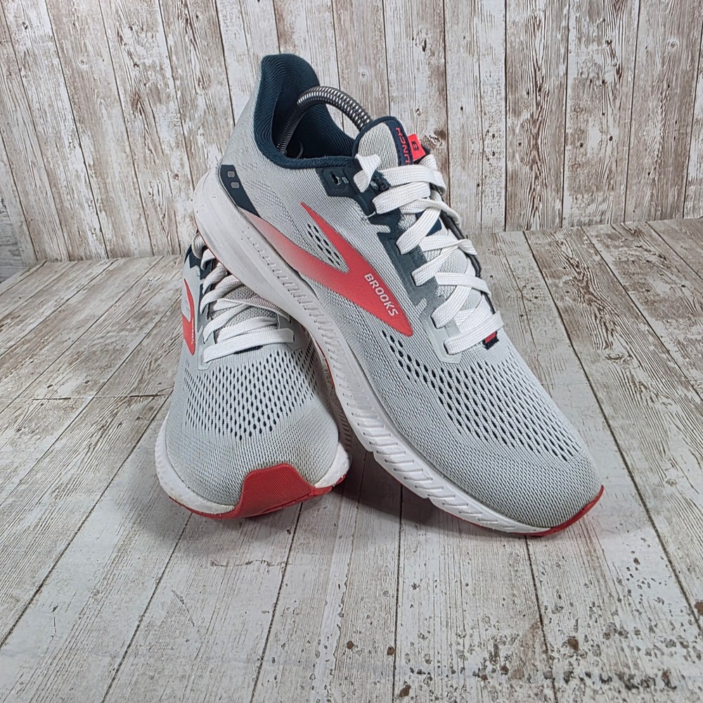 Brooks Launch 9 Women's Running Shoes‎ Light Gray Coral Size 10.5 Medium - Picture 6 of 8